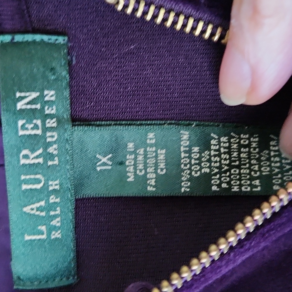 Ralph Lauren Deep Purple Velour Jacket & Pants - Picture 4 of 11